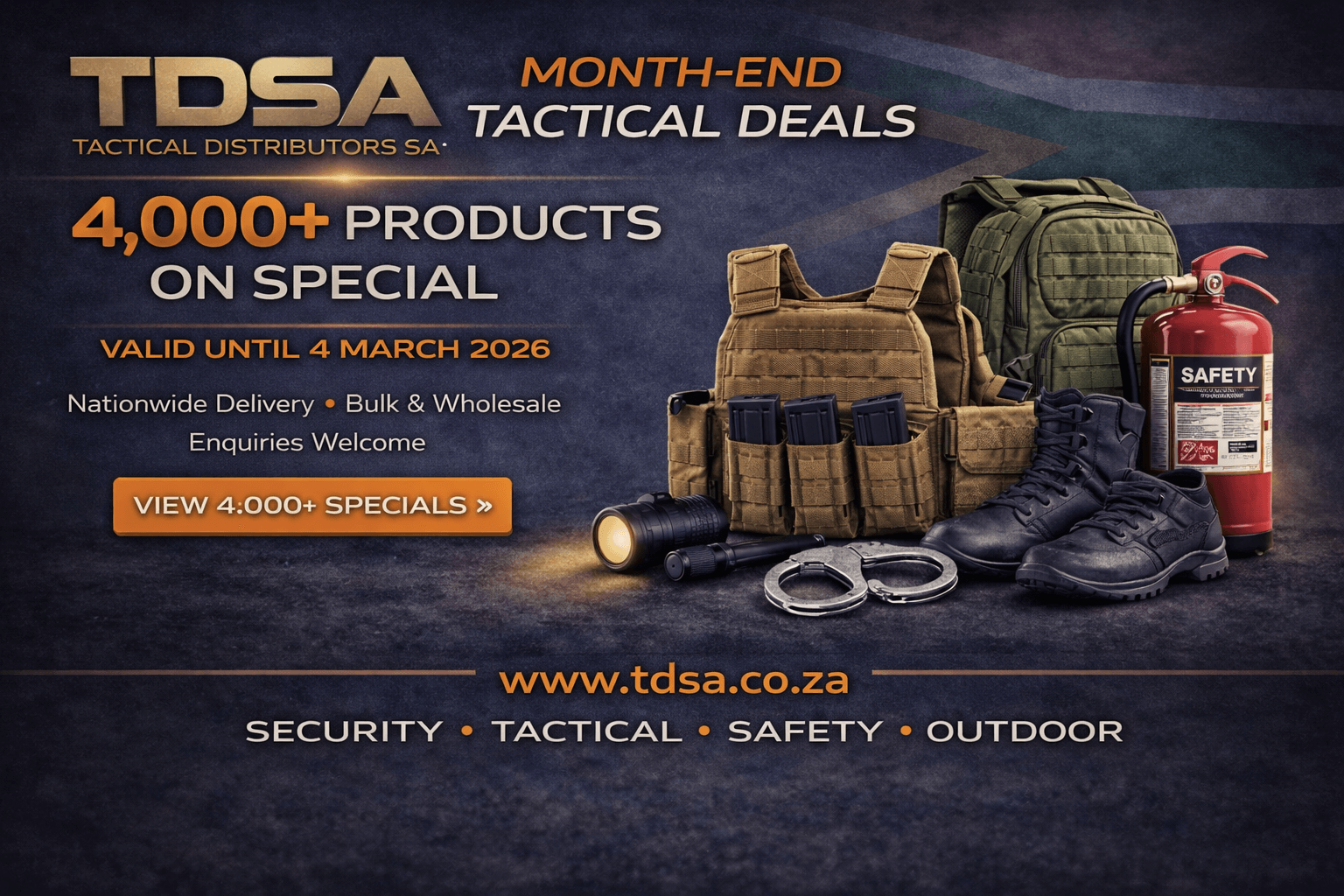 4,000+ Tactical Specials – Ends 4 March